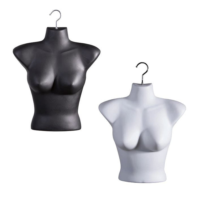 Ladies Upper Torso Forms - Injection Molded Styrene