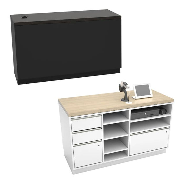 Deluxe Cash Wrap Retail Counters - 55" Wide