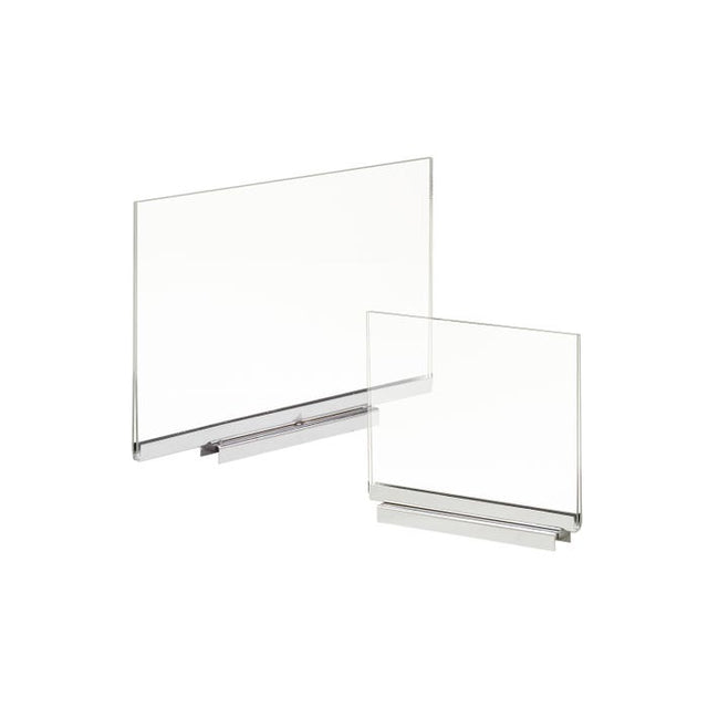 Acrylic Sign Holder With Magnetic Chrome Base