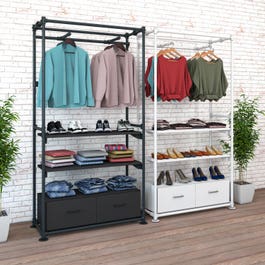 Pipeline Freestanding Kit With FACEOUTS, Two Shelves and Drawers