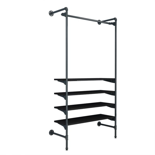 Pipeline Outrigger Kit With Hang Rail and Four Wood Shelves
