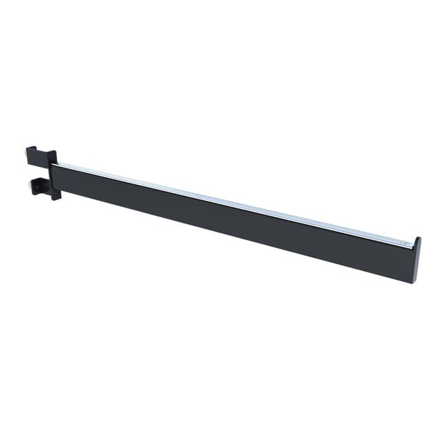 22" Twist-on Rectangular Tubing Straight Arm for Rectangular Tubing Rack - Matte Black