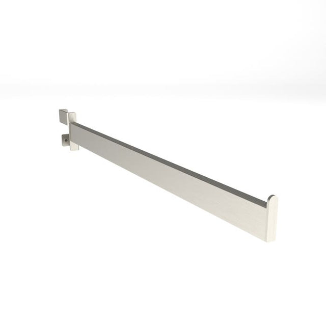 22" Twist-on Rectangular Tubing Straight Arm for Rectangular Tubing Rack - Satin Chrome