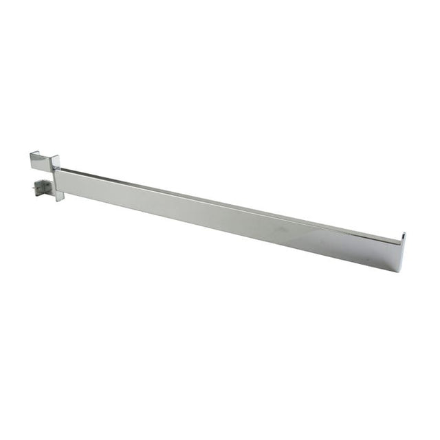 22" Twist-on Rectangular Tubing Straight Arm for Rectangular Tubing Rack - Chrome