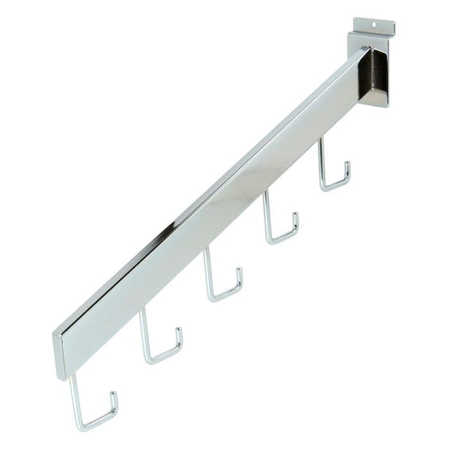 5-HOOK Waterfall With Rectangular Tubing for Slatwall