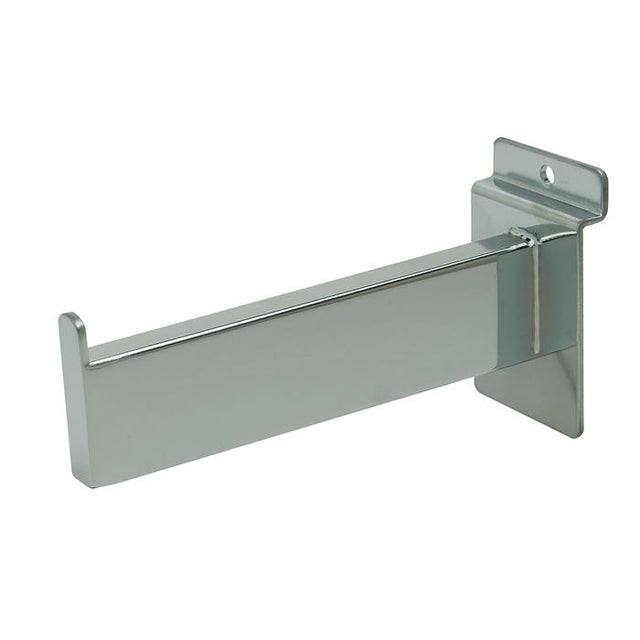 6" Rectangular Tubing Faceout for Slatwall - Chrome