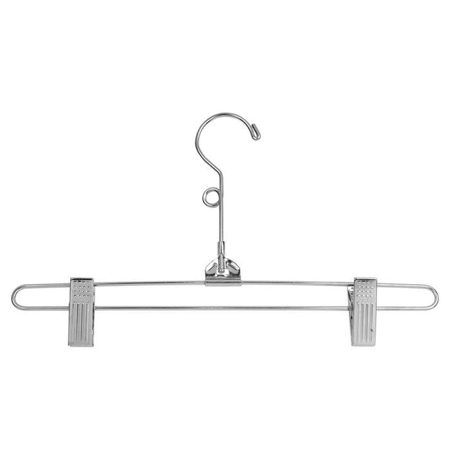 Steel Skirt & Pants Hanger With Pant Clips - 12" Long