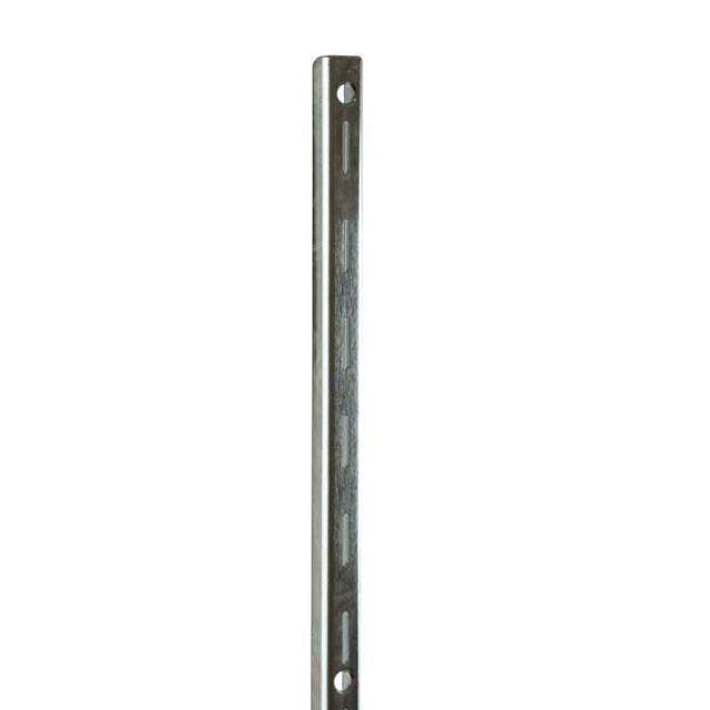 Heavy Weight Surface Mounted Slotted Standards - 1" Slots on 2" Center - Imperial Line - Satin Zinc