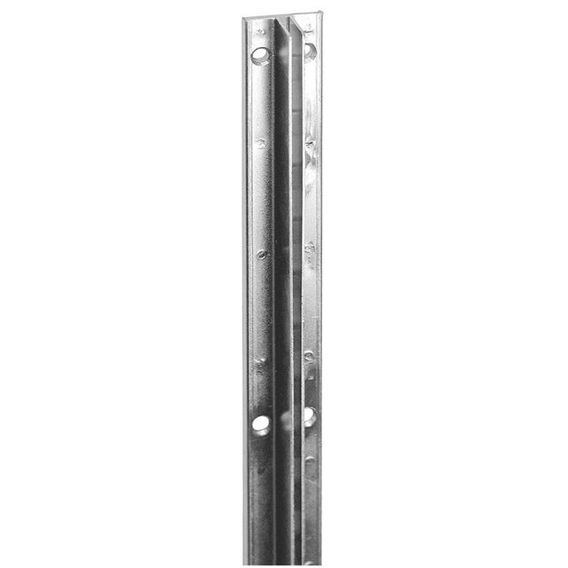 Recessed Slotted Standards for 5/8" Drywall - 1/2" Slots on 1" Center - Zinc