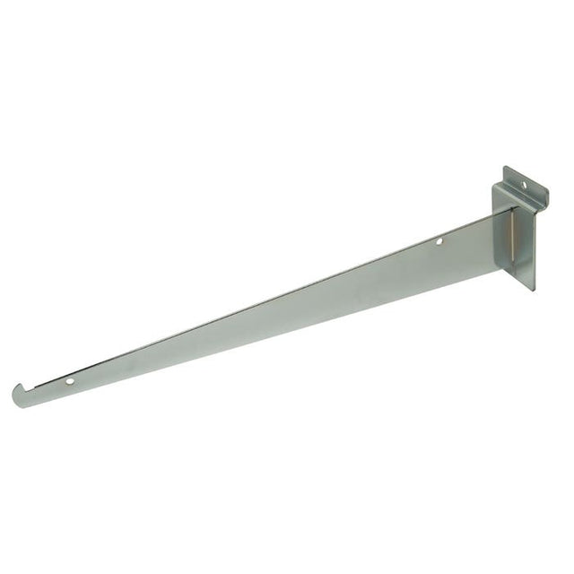Shelf Brackets for Slatwall - Satin Chrome