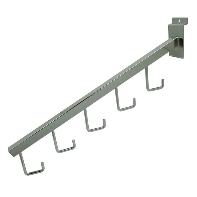 5-HOOK Waterfall With Square Tubing for Slatwall