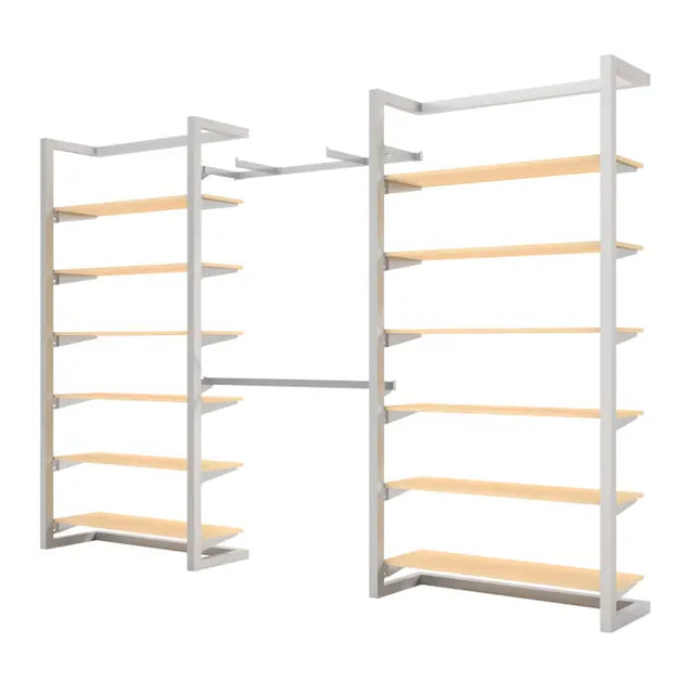 Double Alta Wall Unit With Double Shelving & Hanging Retail Display Kit 8