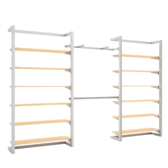 Double Alta Wall Unit With Double Shelving & Hanging Retail Display Kit 8
