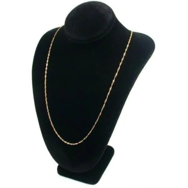 Black Velvet Necklace Display Bust Stand , Jewelry Display