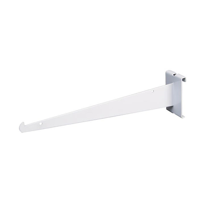 12" Shelf Bracket for Grid Panel - White