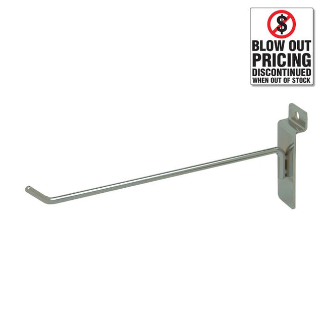 Thin Line Slatwall Hook - Chrome
